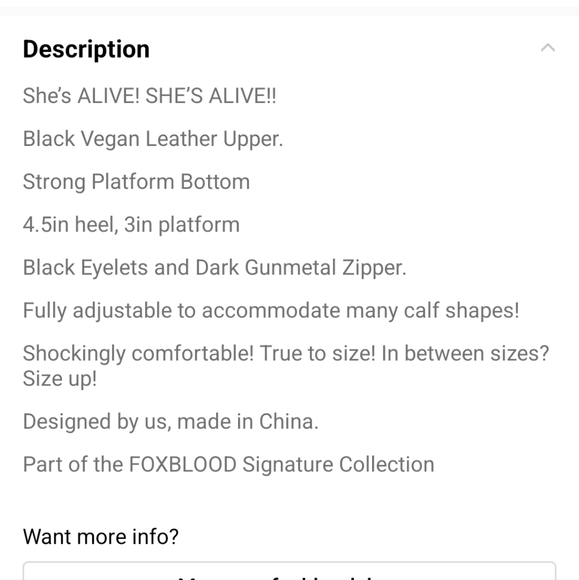 Foxblood Frankie Platforms - Picture 3 of 3